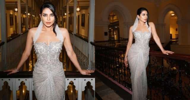 Priyanka Chopra looks sizzling hot at 'Paani' screening